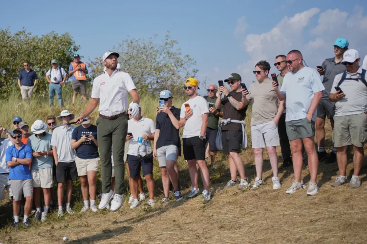 Oh, baby! Sam Burns takes the lead in a British Open he planned to miss